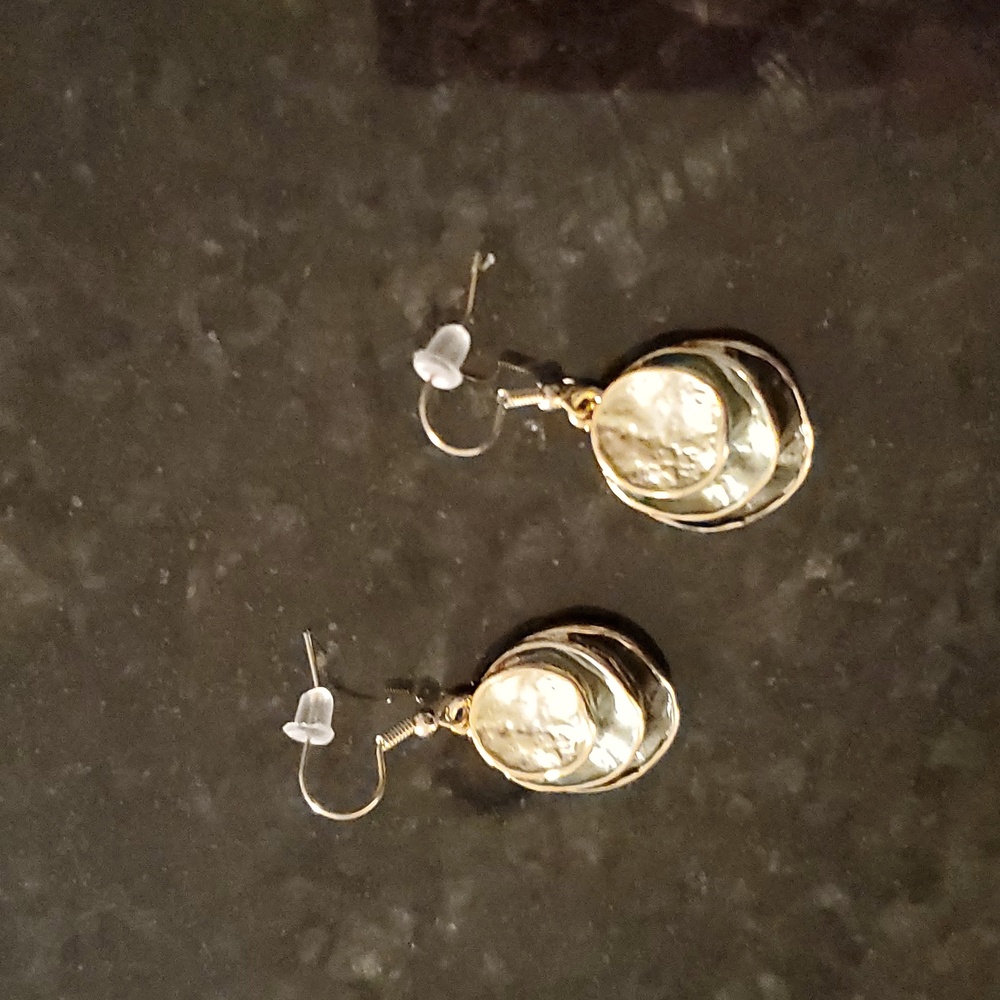 Multi Layered Bohemian Circular Dangle Earrings I… - image 2